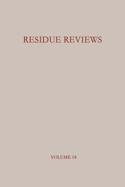 Cover for Francis A. Gunther · Residue Reviews / Ruckstands-Berichte: Residues of Pesticides and other Foreign Chemicals in Foods and Feeds / Ruckstande von Pesticiden und anderen Fremdstoffen in Nahrungs- und Futtermitteln - Reviews of Environmental Contamination and Toxicology (Paperback Book)