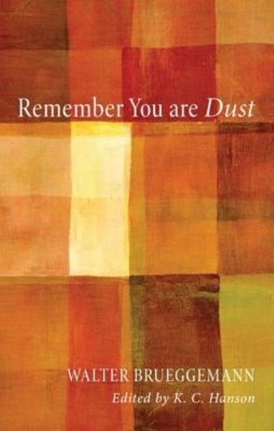 Cover for Walter Brueggemann · Remember You Are Dust (Book) (2012)