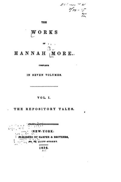 The Works of Hannah More - Vol. I - Hannah More - Books - Createspace - 9781517168247 - September 2, 2015