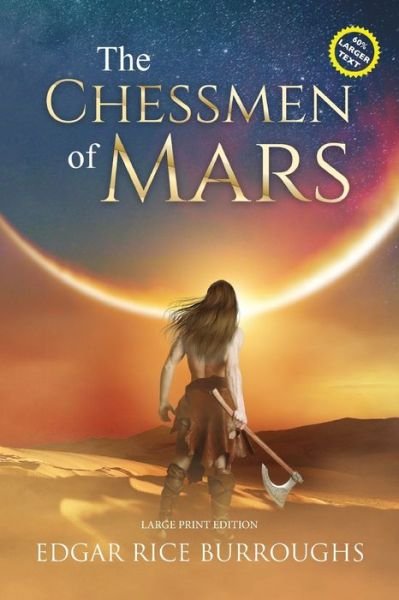 Cover for Edgar Rice Burroughs · The Chessmen of Mars (Annotated, Large Print) (Paperback Bog) (2021)