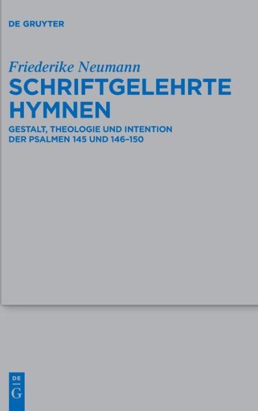 Cover for Neumann · Schriftgelehrte Hymnen (Book) (2016)