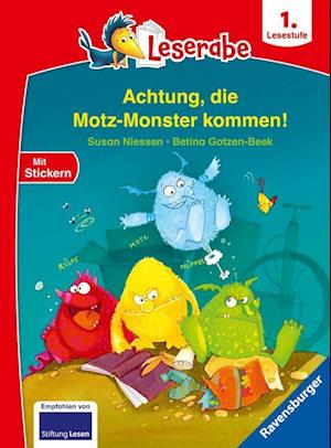 Cover for Susan Niessen · Achtung, die Motz-Monster kommen! - Leserabe 1. Klasse - Erstlesebuch für Kinder ab 6 Jahren (Buch) (2022)