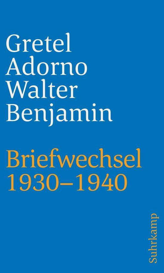 Cover for Adorno · Briefwechsel 1930-1940 (Book)