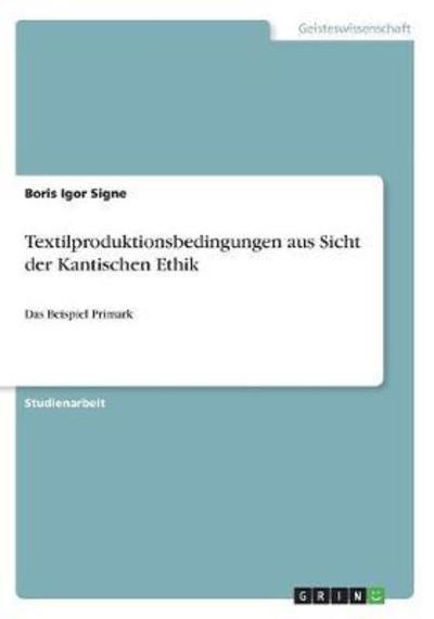 Cover for Signe · Textilproduktionsbedingungen aus (Book)