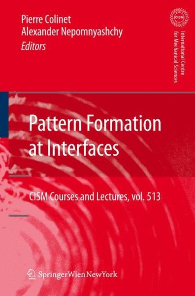 Cover for Pierre Colinet · Pattern Formation at Interfaces - CISM International Centre for Mechanical Sciences (Hardcover Book) (2010)