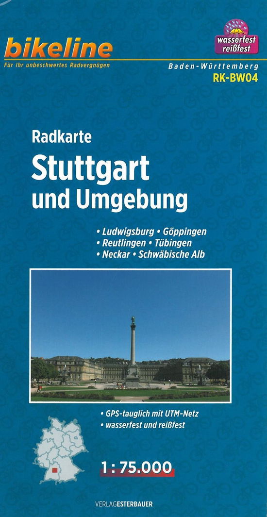 Cover for Esterbauer · Stuttgart und Umgebung: Ludwigsburg, Göppingen, Reutlingen, Tübingen, Neckar, Schwäbische Alb, Bikeline Radkarte (Drucksachen) (2012)