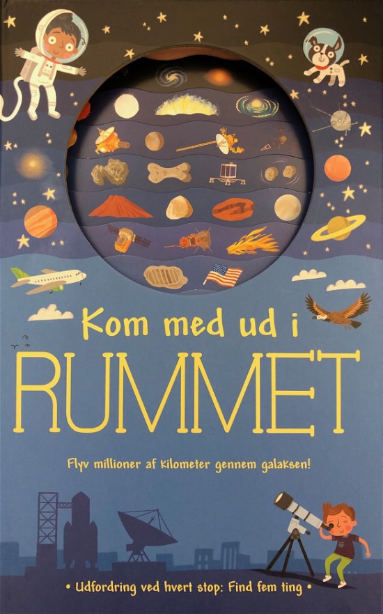 Cover for Kom med ud i rummet (Cardboard Book) [1st edition] (2019)