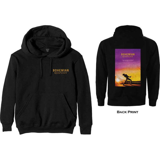 Cover for Queen · Queen Unisex Pullover Hoodie: Bohemian Rhapsody Movie Poster (Back Print) (Hoodie)