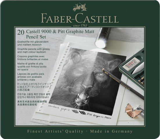 Faber-castell - Set Pitt Graphite Matt & Castell 9000 (115224) - Faber - Gadżety - Faber-Castell - 4005401152248 - 