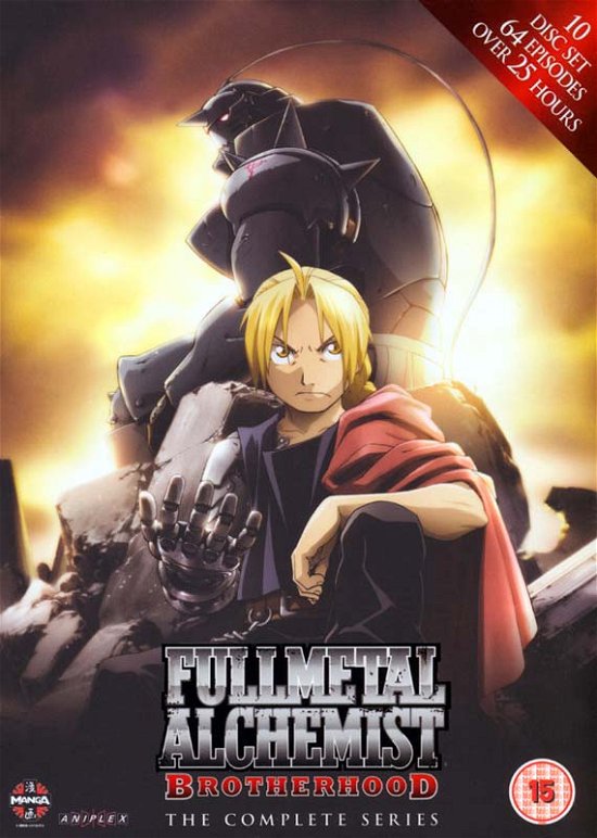 Cover for Fullmetal Alchemist Brotherhood - Complete Series · Fullmetal Alchemist - Brotherhood - The Complete Series Collection - Episodes 1 to 64 (DVD) (2012)