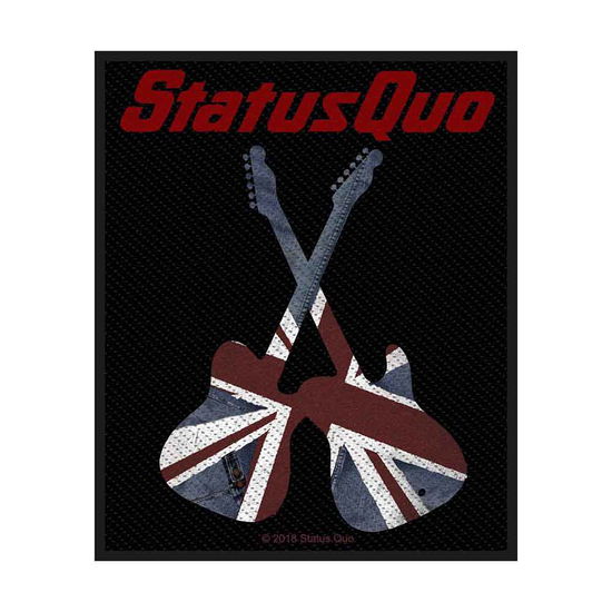 Status Quo Standard Woven Patch: Guitars - Status Quo - Fanituote - PHD - 5055339794248 - maanantai 19. elokuuta 2019