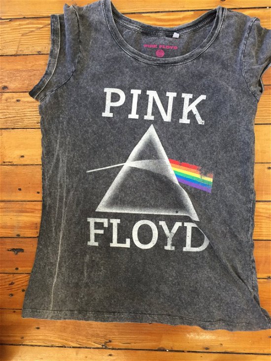 Pink Floyd Ladies Acid Wash T-Shirt: Vintage Prism - Pink Floyd - Merchandise - Perryscope - 5055979925248 - 