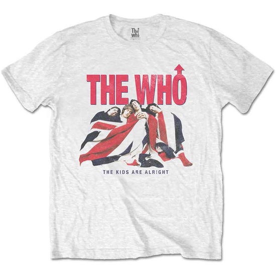 Cover for The Who · The Who Unisex T-Shirt: Kids Are Alright Vintage (White) (T-shirt) [size M] [White - Unisex edition] (2021)