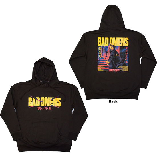 Cover for Bad Omens · Bad Omens Unisex Pullover Hoodie: Samurai Woman (Black) (Back Print) (Hoodie) [size S] (2025)