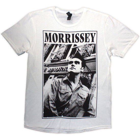 Cover for Morrissey · Morrissey Unisex T-Shirt: Maurice B&amp;W (White) (T-shirt) [size S] (2025)