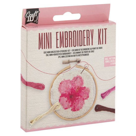 Craft Id - Mini Embroidery Kit - Flower (cr1711) - Craft Id - Gadżety -  - 8715427114248 - 