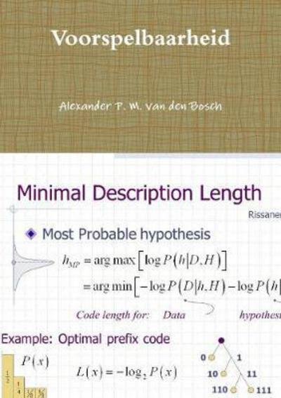 Cover for Alexander P. M. van den Bosch · Voorspelbaarheid (Paperback Book) (2017)