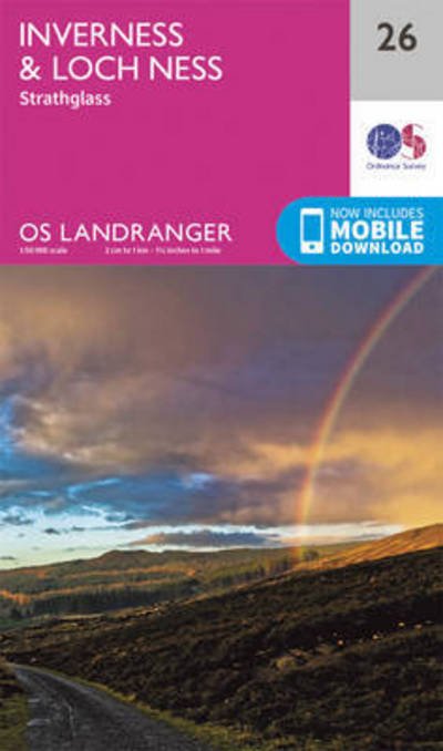Cover for Ordnance Survey · Inverness &amp; Loch Ness, Strathglass - OS Landranger Map (Kort) [February 2016 edition] (2016)