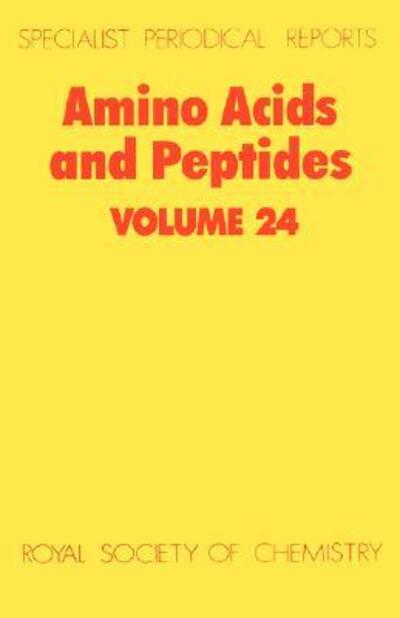 Cover for Royal Society of Chemistry · Amino Acids and Peptides: Volume 24 - Specialist Periodical Reports (Inbunden Bok) (1993)