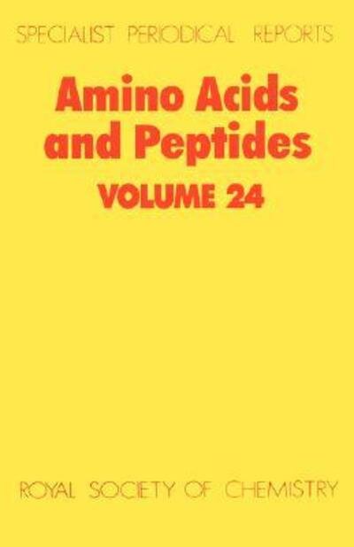 Cover for Royal Society of Chemistry · Amino Acids and Peptides: Volume 24 - Specialist Periodical Reports (Hardcover bog) (1993)