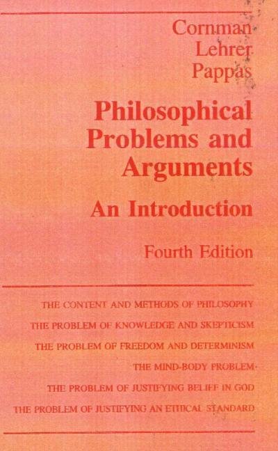 Cover for J. W. Cornman · Philosophical Problems and Aurguments: An Introduction (Paperback Book) [4 Revised edition] (1992)