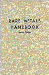 Cover for Hampel · Rare Metals Handbook (Hardcover Book) [Facsimile edition] (1971)