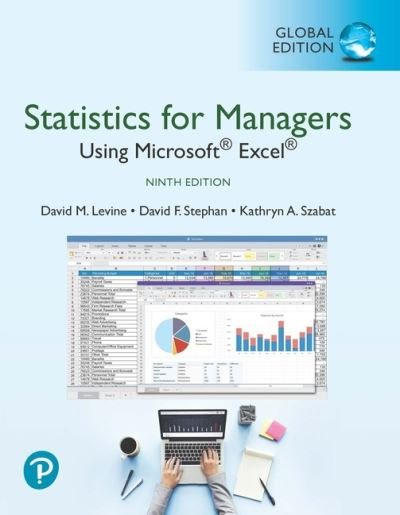 Cover for David Levine · Statistics for Managers Using Microsoft Excel, Global Edition (Taschenbuch) (2020)