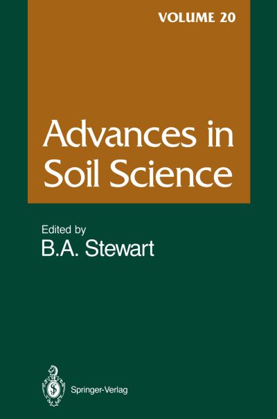 Cover for M Becker · Advances in Soil Science: Volume 20 - Advances in Soil Science (Paperback Book) [Softcover reprint of the original 1st ed. 1992 edition] (2011)