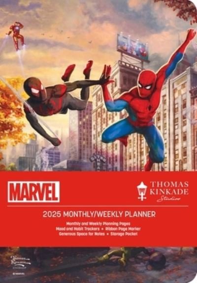 Cover for Thomas Kinkade Studios · Marvel's Spider-Man and Friends: The Ultimate Alliance by Thomas Kinkade Studios 12-Month 2025 Monthly / Weekly Planner Calendar (Calendar) (2024)