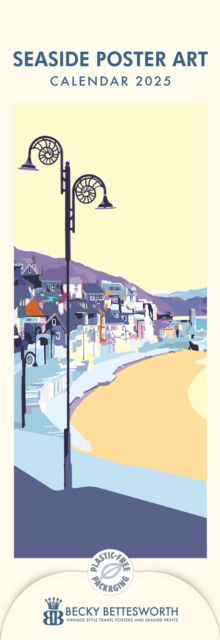 Cover for Carousel Calendars · Seaside Poster Art, Becky Bettesworth Slim Calendar 2025 (Paperback Book) (2024)