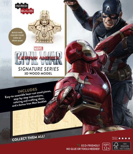 IncrediBuilds: Marvel's Captain America: Civil War: Iron Man Signature Series 3D Wood Model - IncrediBuilds - Insight Editions - Böcker - Insight Editions - 9781682980248 - 1 mars 2019