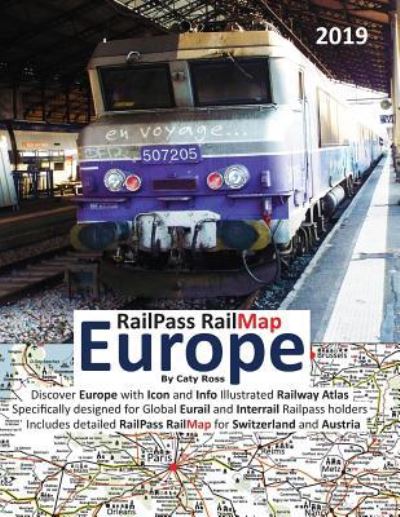 Cover for Caty Ross · Railpass Railmap Europe 2019 (Paperback Book) (2019)