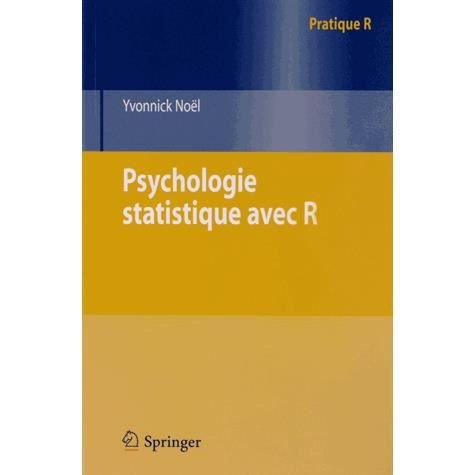 Cover for Noël · Psychologie statistique avec R (Bog)