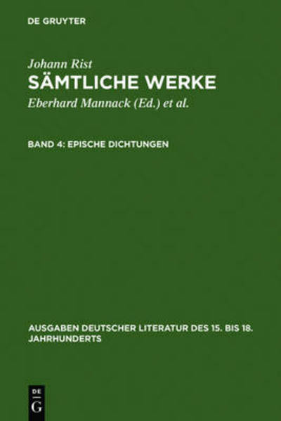 Cover for Rist · Sämtliche Werke.4 (Book) (1972)