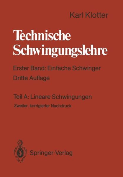 Cover for Gunter Benz · Lineare Schwingungen - Technische Schwingungslehre / Einfache Schwinger (Paperback Book) (2011)