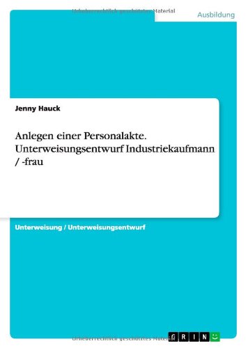 Cover for Hauck · Anlegen einer Personalakte. Unter (Book) [German edition] (2014)