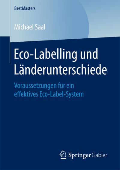 Cover for Saal · Eco-Labelling und Länderunterschie (Book) (2017)