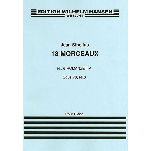 Cover for Jean Sibelius · Jean Sibelius: 13 Pieces Op.76 No.6 'romanzetta' (Partituren) (2015)