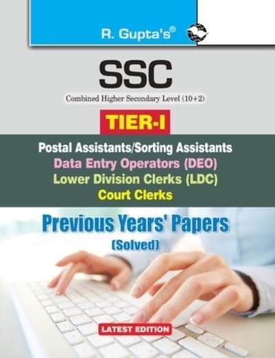 Ssc Combined Higher Secondary Level (10+2) Ldc / Data Entry Operator - Rph Editorial Board - Böcker - RAMESH PUBLISHING HOUSE - 9789350120248 - 1 oktober 2020