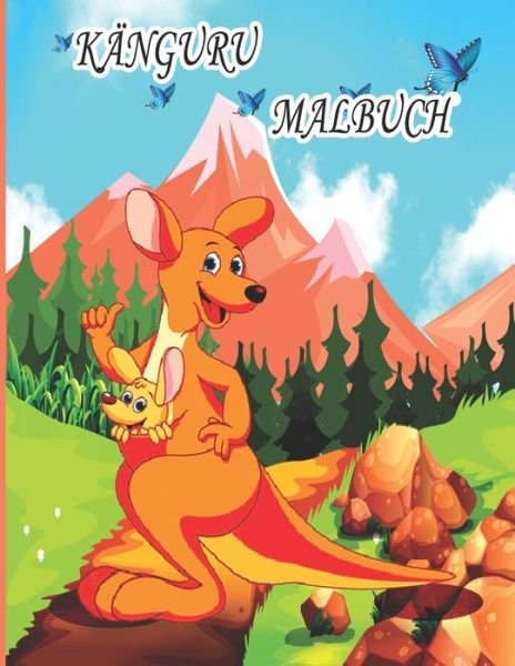 Cover for Ab Draw Veroeffentlichung · Kanguru Malbuch: Malbuch fur Kinder, Jungen und Madchen, Kleinkinder, schoenen Illustrationen fur alle Altersgruppen (Paperback Bog) (2022)