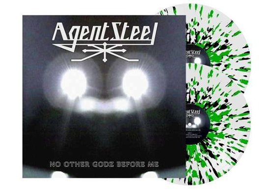 Cover for Agent Steel · No Other Godz Before Me (Green / Black / White Splatter Vinyl) (LP) [Limited edition] (2021)