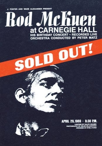 Sold Out at Carnegie Hall. - Rod McKuen - Musik - REAL GONE MUSIC USA - 0848064001249 - 26. februar 2013