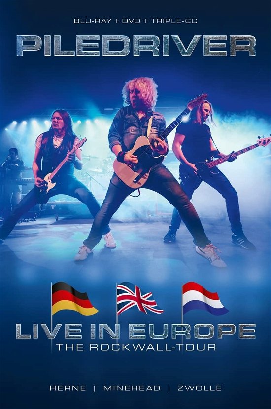 Cover for Piledriver · Live In Europe - The Rockwall-Tour (CD) (2023)