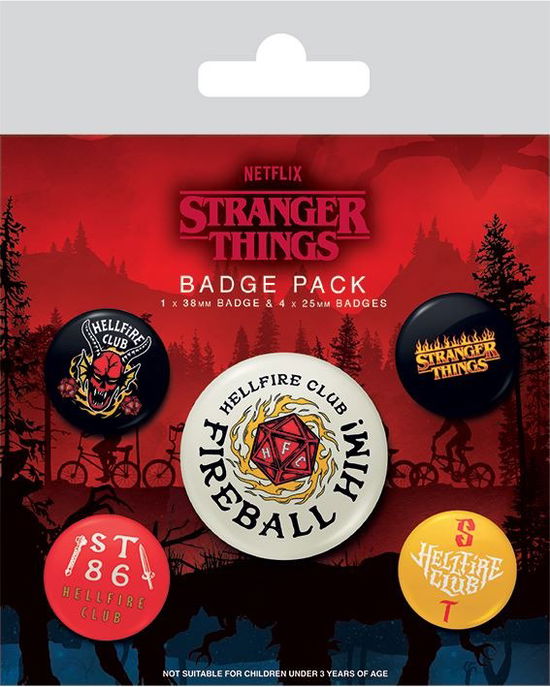 Cover for Pyramid International · Stranger Things 4 Ansteck-Buttons 5er-Pack Hellfir (Leksaker) (2023)