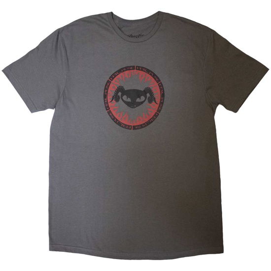 Cover for Puscifer · Puscifer Unisex T-Shirt: Flame Logo (Charcoal Grey) (T-shirt) [size S] (2024)