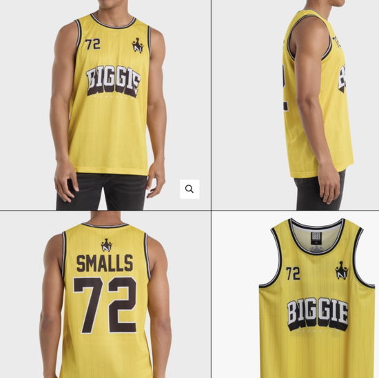 Notorious Big Yellow Basketball Jersey X Large - The Notorious B.I.G. - Merchandise - AMPLIFIED - 5056770036249 - April 8, 2025
