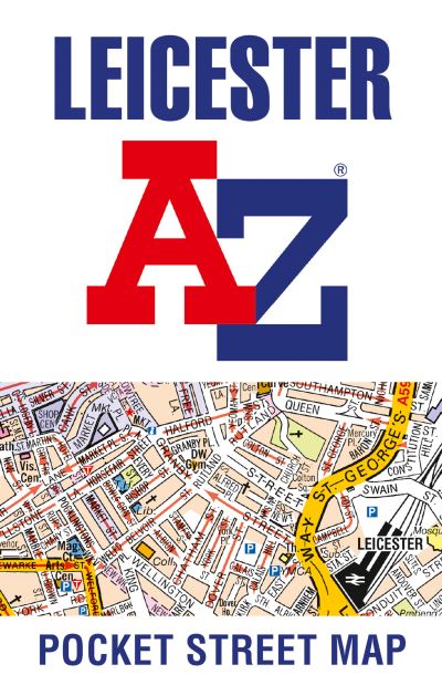 Cover for A-Z Maps · Leicester A-Z Pocket Street Map (Kartor) [New edition] (2021)