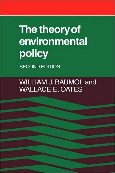 Cover for William J. Baumol · The Theory of Environmental Policy (Gebundenes Buch) [2 Revised edition] (1988)