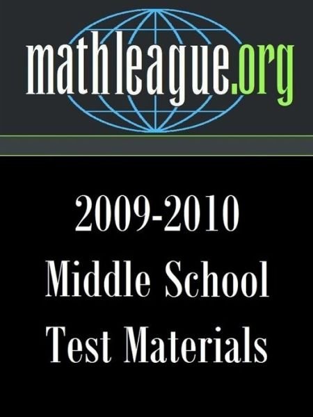 Cover for Tim Sanders · Middle School Test Materials 2009-2010 (Paperback Book) (2011)