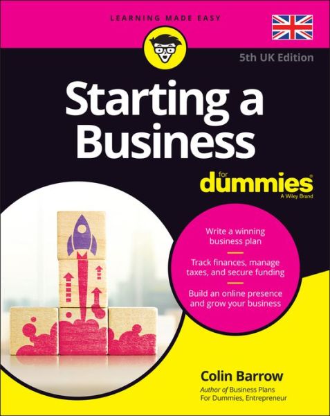 Cover for Barrow, Colin (Cranfield School of Management) · Starting a Business For Dummies (Paperback Book) [5th UK edition] (2021)